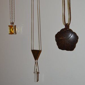 Lot of 3 Fashion Necklaces Like New